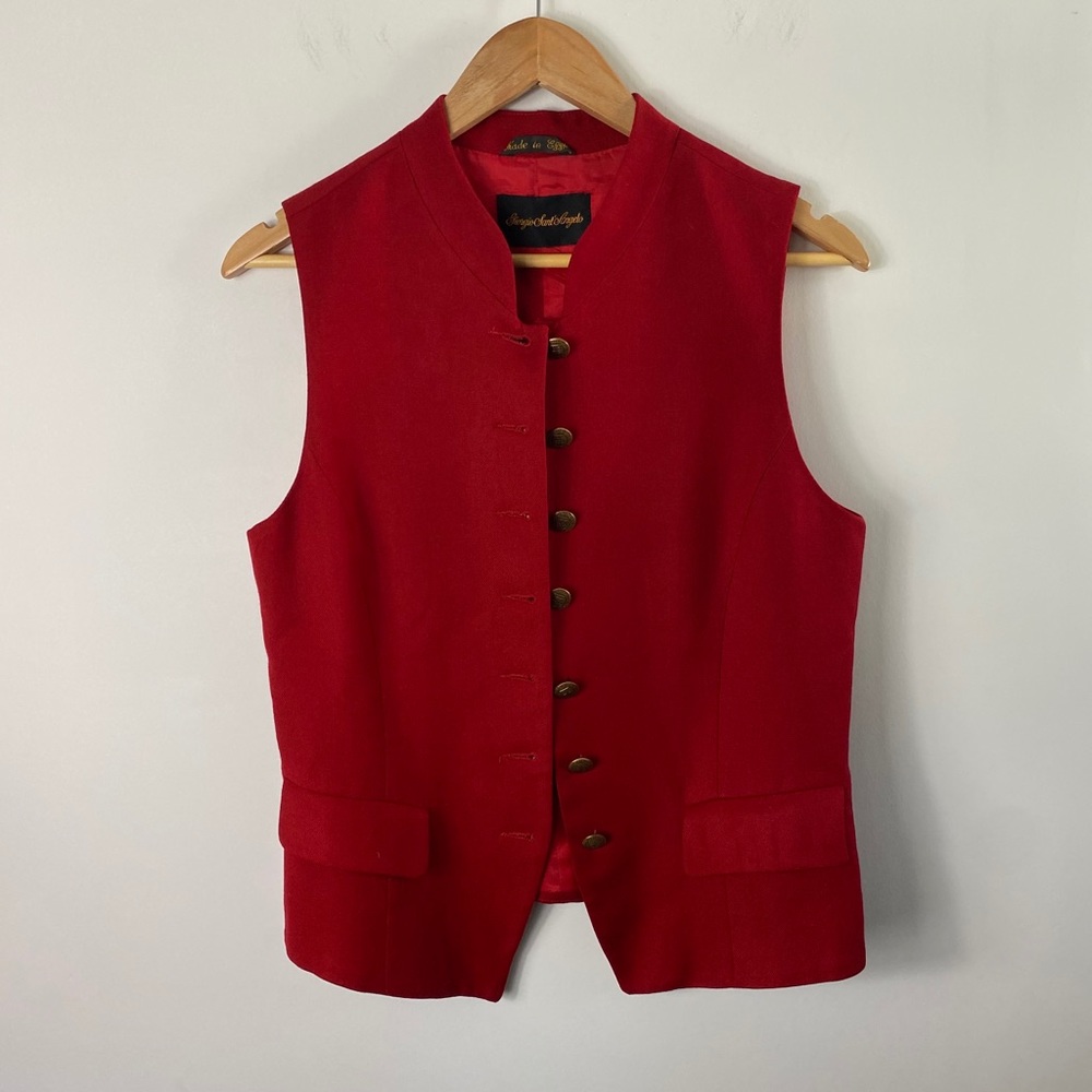 Vintage Giorgio Sant Angelo  100 % Wool Vest